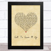 Marvin Gaye Got To Give It Up Vintage Heart Song Lyric Music Art Print