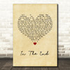 The Cranberries In The End Vintage Heart Song Lyric Music Art Print