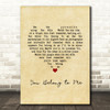The Duprees You Belong to Me Vintage Heart Song Lyric Music Art Print
