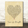 The Mission Tower of Strength Vintage Heart Song Lyric Music Art Print