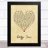 The Offspring Defy You Vintage Heart Song Lyric Music Art Print