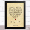 The Rolling Stones Honky Tonk Women Vintage Heart Song Lyric Music Art Print