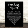 Roadtrip Flashing Lights Black Heart Song Lyric Print