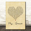 Tymes Ms. Grace Vintage Heart Song Lyric Music Art Print