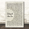 Joe Cocker Darling Be Home Soon Vintage Script Song Lyric Print