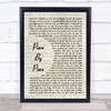 Kelly Clarkson Piece By Piece Vintage Script Song Lyric Print