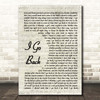 Kenny Chesney I Go Back Vintage Script Song Lyric Print