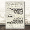 Kings Of Leon Closer Vintage Script Song Lyric Print