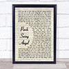 Muscadine Bloodline Porch Swing Angel Vintage Script Song Lyric Print