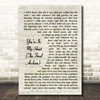 Rod Stewart You're In My Heart (The Final Acclaim) Vintage Script Song Lyric Print