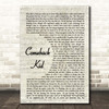 The Band Perry Comeback Kid Vintage Script Song Lyric Print
