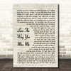 Casey James Love The Way You Miss Me Vintage Script Song Lyric Print