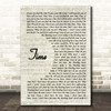 Chase & Status Time Vintage Script Song Lyric Print