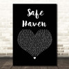 Ruth B Safe Haven Black Heart Song Lyric Print
