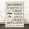 Ryan Shupe and the Rubberbands Dream Big Vintage Script Song Lyric Wall Art Print