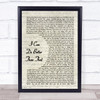 The Last Five Years I Can Do Better Than That Vintage Script Song Lyric Wall Art Print