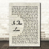 Whitesnake Is This Love Vintage Script Song Lyric Wall Art Print
