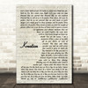 Big K.R.I.T. Kreation Vintage Script Song Lyric Wall Art Print