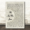 Billy Paul Me And Mrs. Jones Vintage Script Song Lyric Wall Art Print