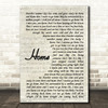 Blake Shelton Home Vintage Script Song Lyric Wall Art Print