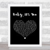 Sammy Hagar Baby, It's You Black Heart Song Lyric Print