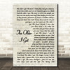 Alan Jackson The Older I Get Vintage Script Song Lyric Wall Art Print