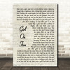 Alicia Keys Girl on Fire Vintage Script Song Lyric Wall Art Print