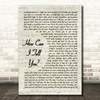 Madness How Can I Tell You Vintage Script Song Lyric Wall Art Print