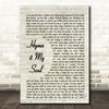 Andy Fairweather Low Hymn 4 My Soul Vintage Script Song Lyric Quote Music Print