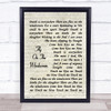 Depeche Mode Fly On The Windscreen Vintage Script Song Lyric Quote Music Print