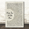 Front Porch Step Private Fears In Public Places Vintage Script Song Lyric Quote Music Print