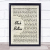 Goo Goo Dolls Black Balloon Vintage Script Song Lyric Quote Music Print
