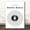 Milky Chance Stolen Dance Vintage Script Song Lyric Quote Music Print