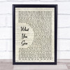 Tesla What You Give Vintage Script Song Lyric Quote Music Print