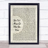 The Rolling Stones You Cant Always Get What You Want Vintage Script Song Lyric Quote Music Print