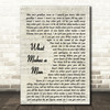 Westlife What Makes A Man Vintage Script Song Lyric Quote Music Print