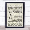 Alice Kristiansen Moon And Back Vintage Script Song Lyric Quote Print