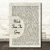 Coone Words From The Gang Vintage Script Song Lyric Quote Print