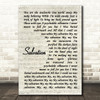 Gabrielle Aplin Salvation Vintage Script Song Lyric Quote Print