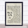 Make You Feel My Love Bob Dylan Script Quote Song Lyric Print