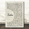 Gabrielle Sunshine Vintage Script Song Lyric Quote Print