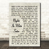 Moody Blues Nights In White Satin Vintage Script Song Lyric Quote Print