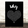 Shawn Mendes Why Black Heart Song Lyric Print