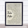 Pink Fuckin' Perfect Vintage Script Song Lyric Quote Print