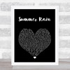 Belinda Carlisle Summer Rain Black Heart Song Lyric Print