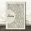 The Cure Lovesong Vintage Script Song Lyric Quote Print