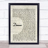 Demons Imagine Dragons Song Lyric Vintage Script Quote Print