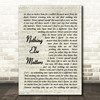 Nothing Else Matters Metallica Song Lyric Vintage Script Quote Print