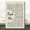 Purple Rain prince Song Lyric Vintage Script Quote Print