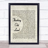 Ed Sheeran Thinking Out Loud Quote Song Lyric Print